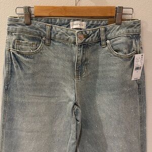 Pacsun glitter wide leg jean